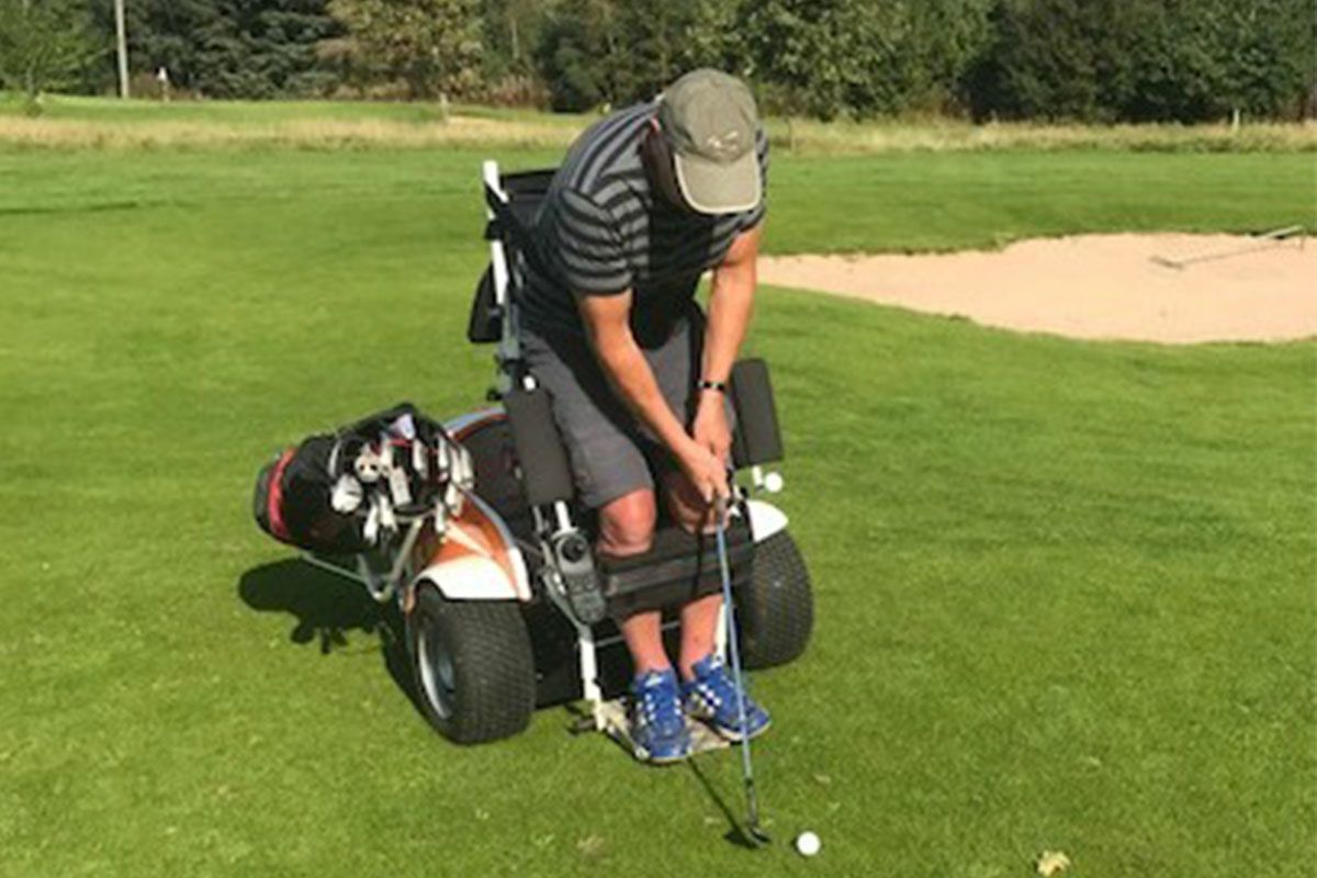 Golfspelare på Åkagårdens golfklubb