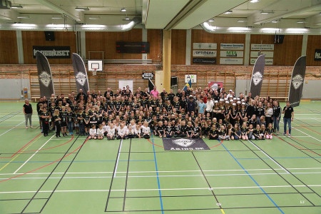 Gruppbild på Åstorp/Kvidinge Innebandy