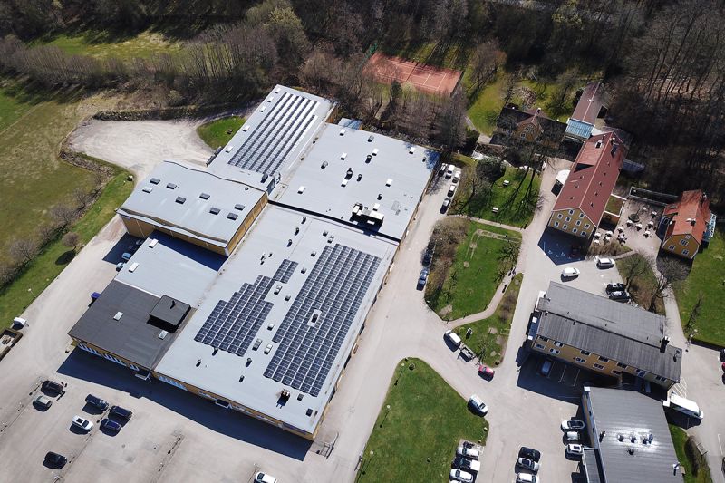 Båstad Företagsby solcellsanläggning från Bjäre Kraft