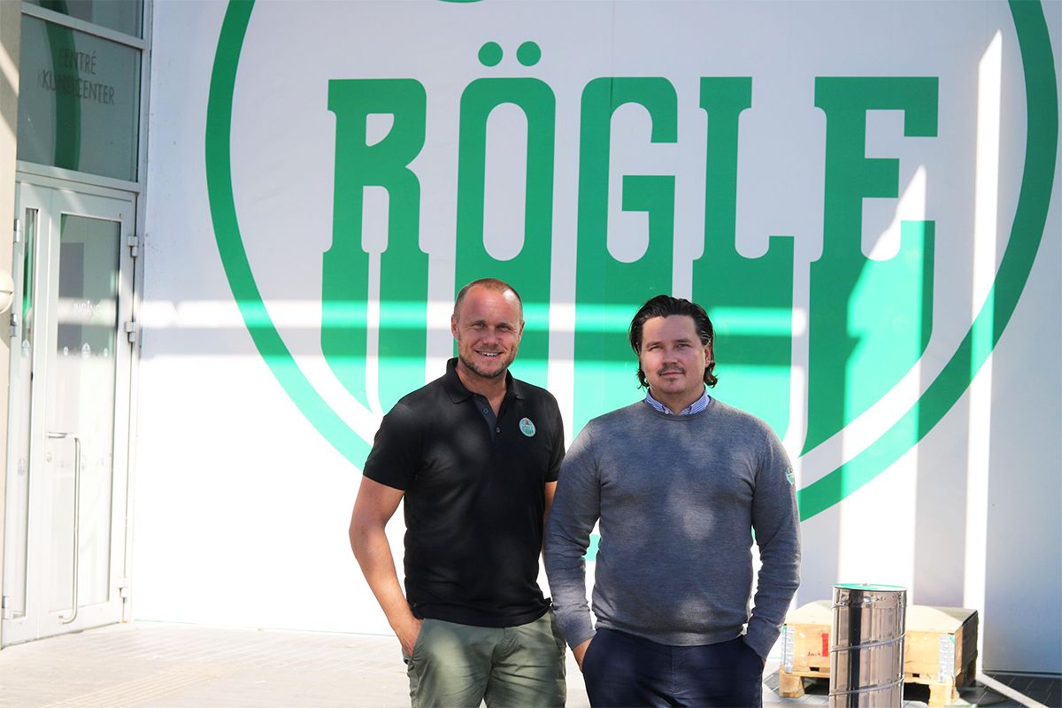 Kari och Daniel från Rögle BK gröntvi hållbarhet