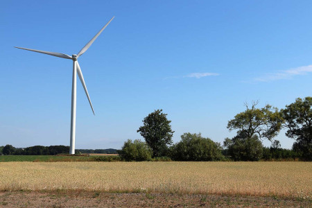 Bjäre Krafts vindkraftverk i Rågåkra